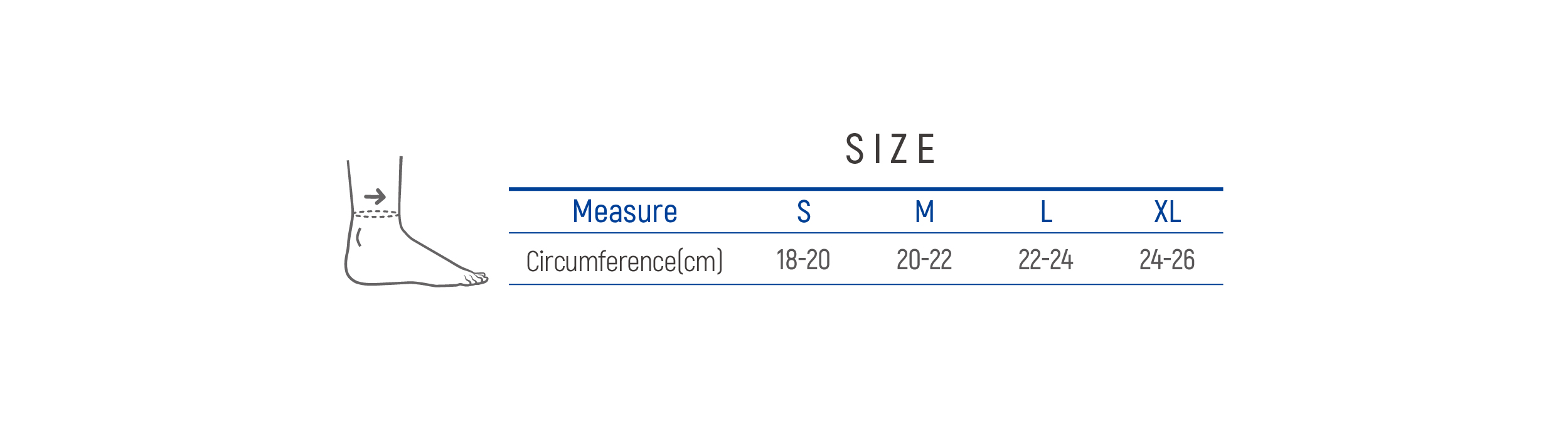 DR-A003 Size table image